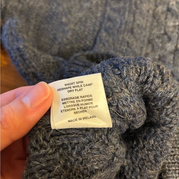 Aran Crafts Cable Knit 100% Wool Sweater - Picture 4 of 8